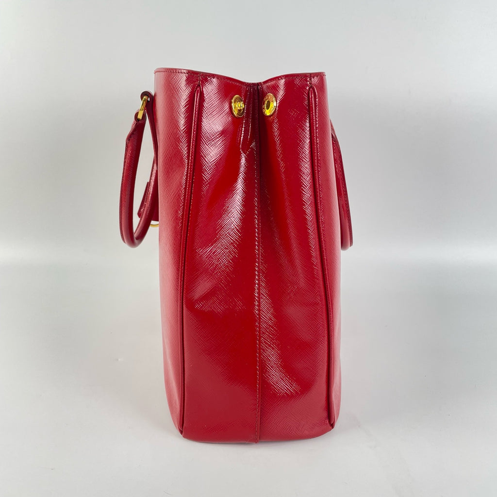 Prada Red Satchel