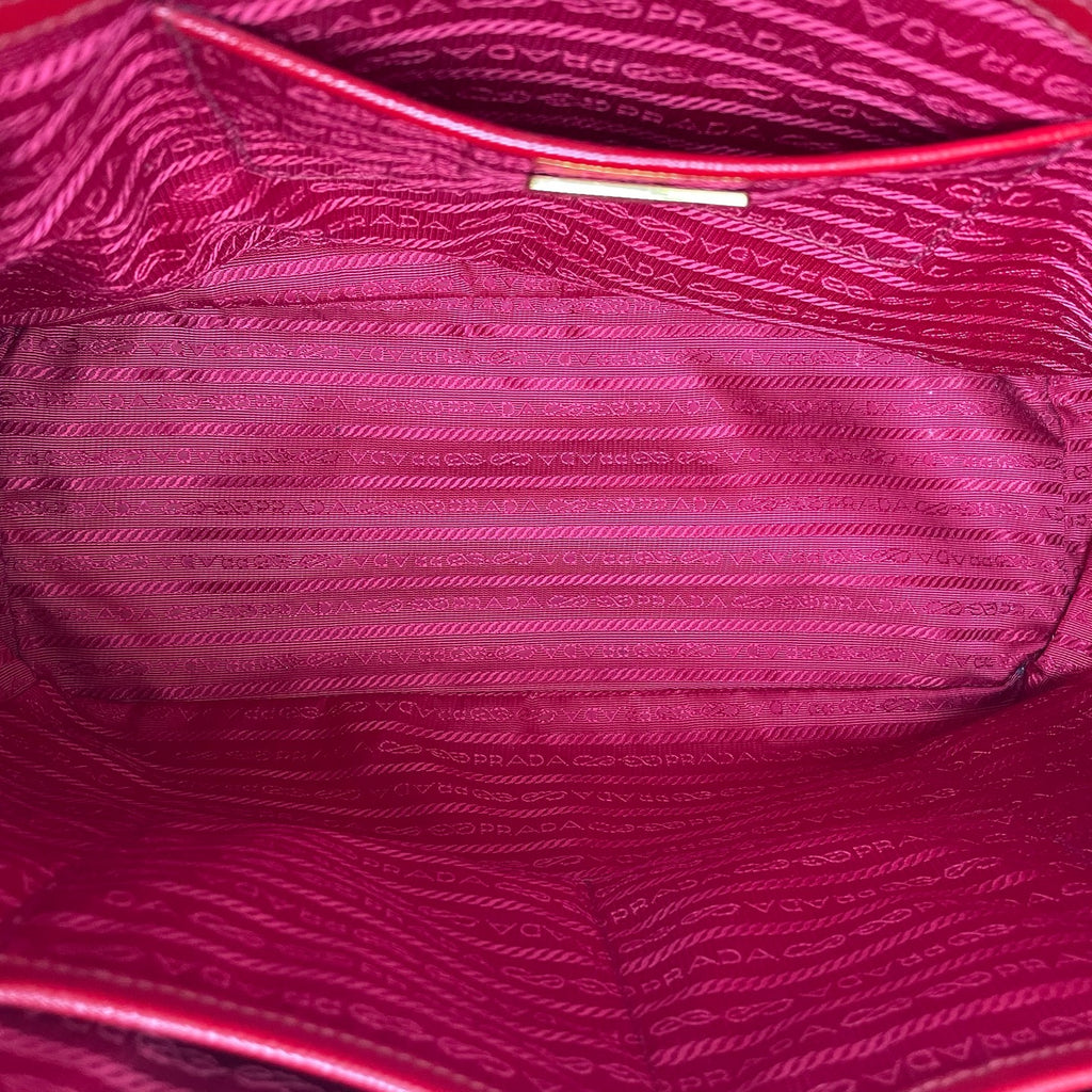 Prada Red Satchel