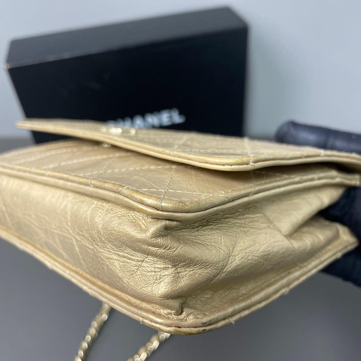 Chanel Gold Crossbody