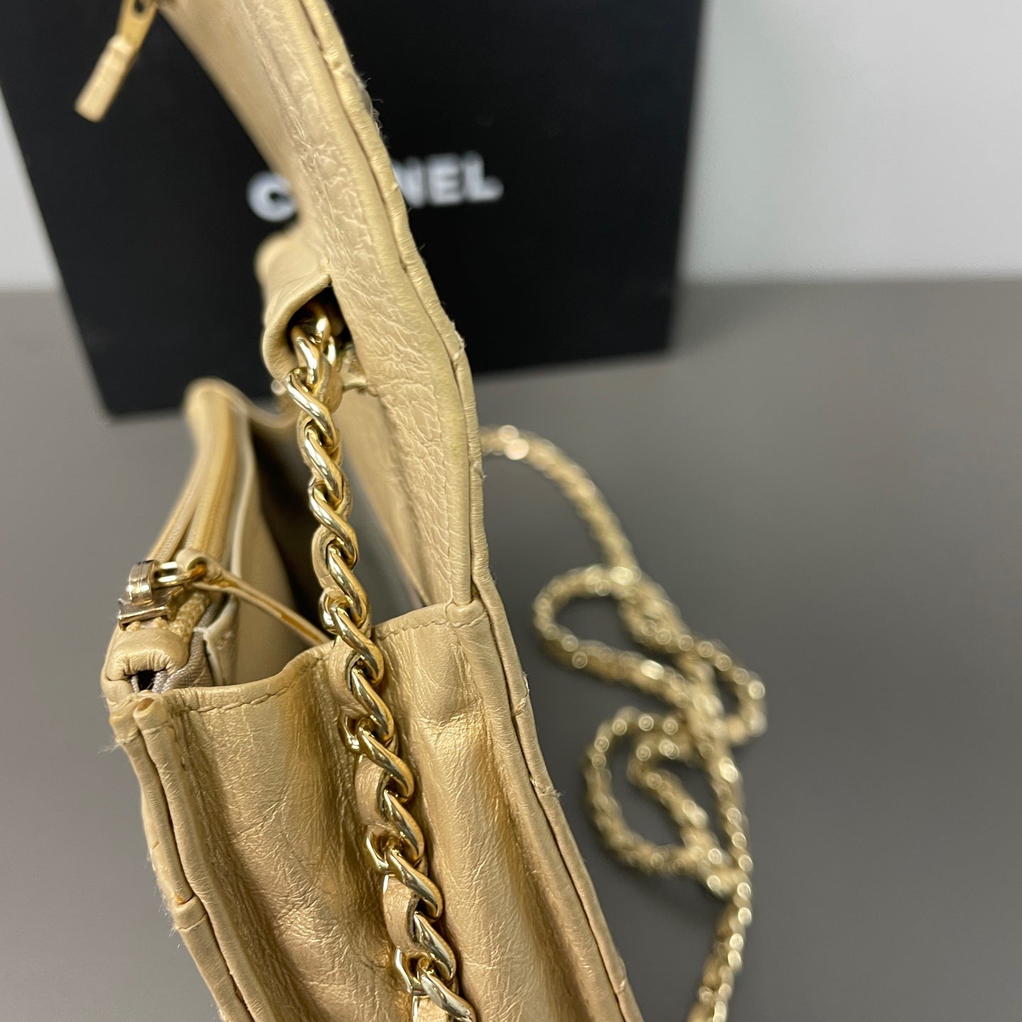 Chanel Gold Crossbody