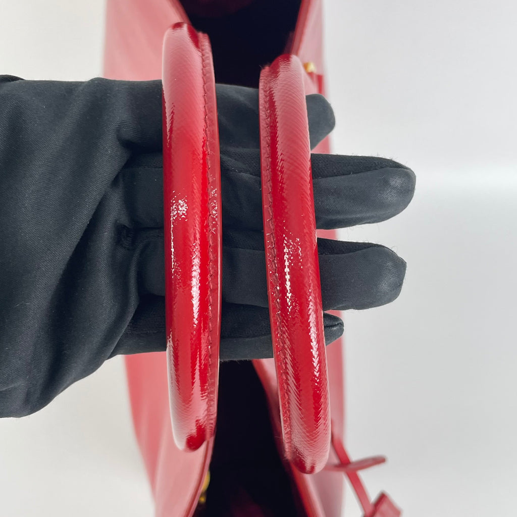Prada Red Satchel