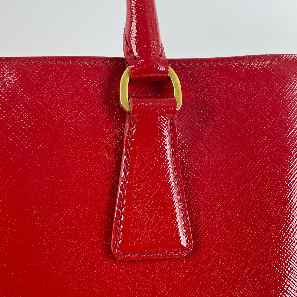Prada Red Satchel