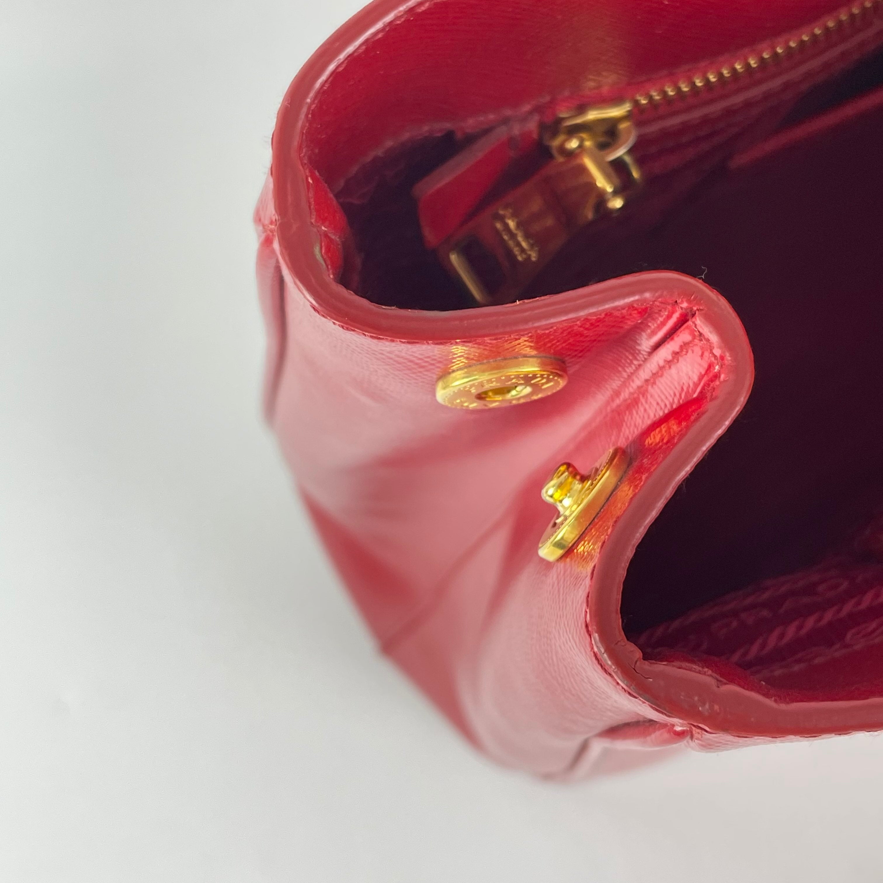 Prada Red Satchel