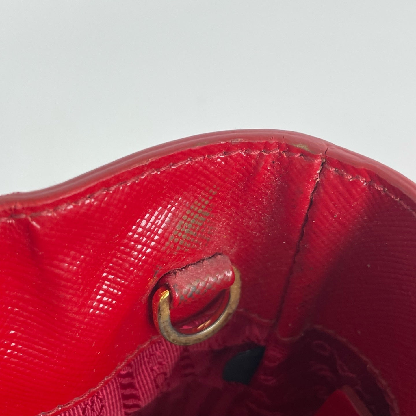 Prada Red Satchel