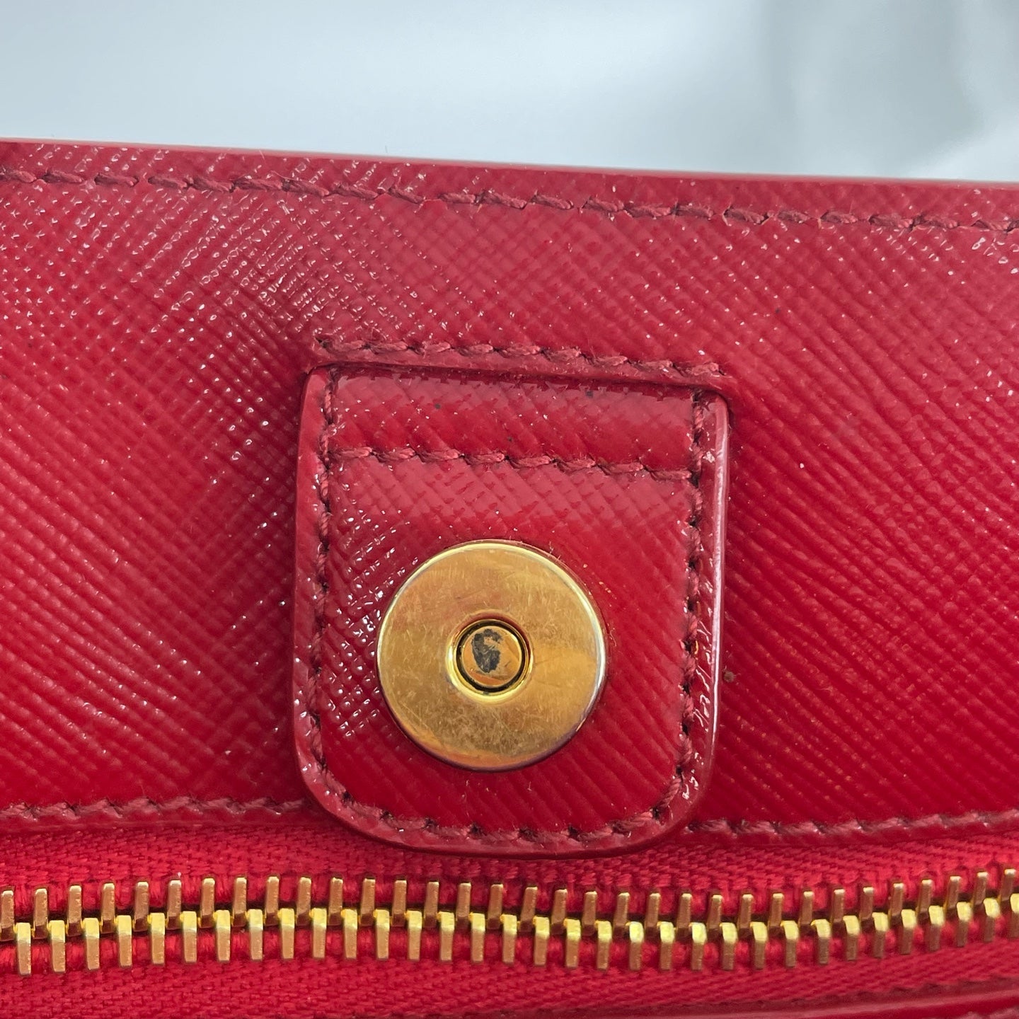 Prada Red Satchel