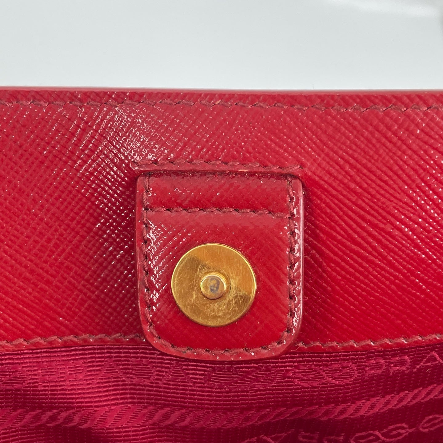 Prada Red Satchel