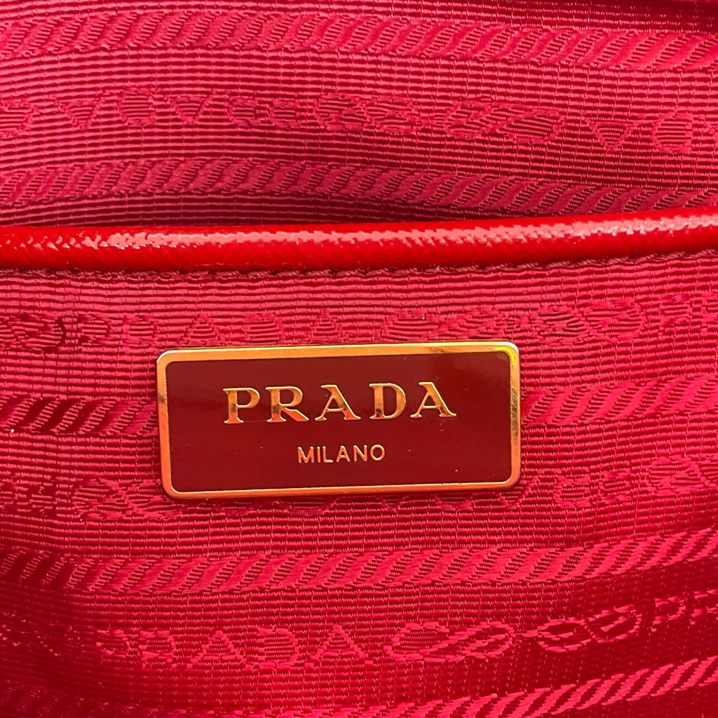 Prada Red Satchel