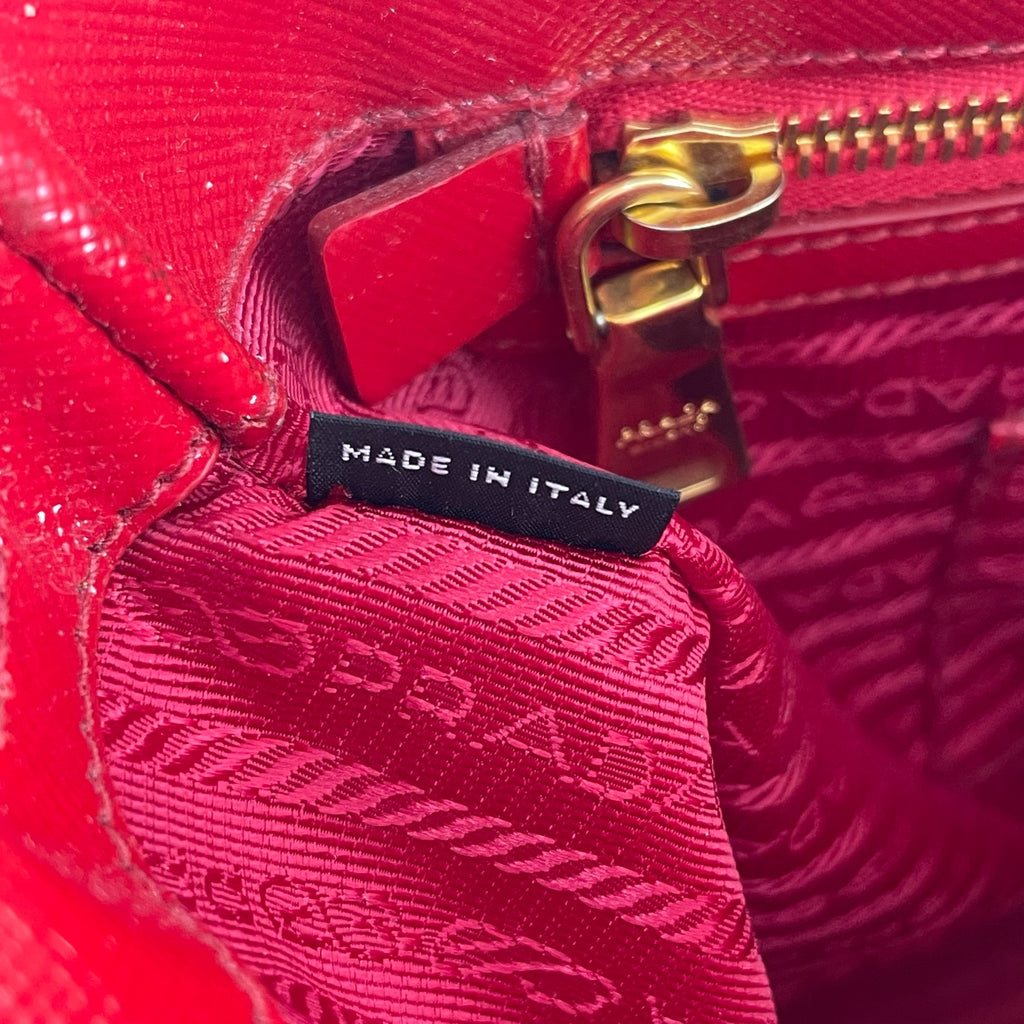 Prada Red Satchel