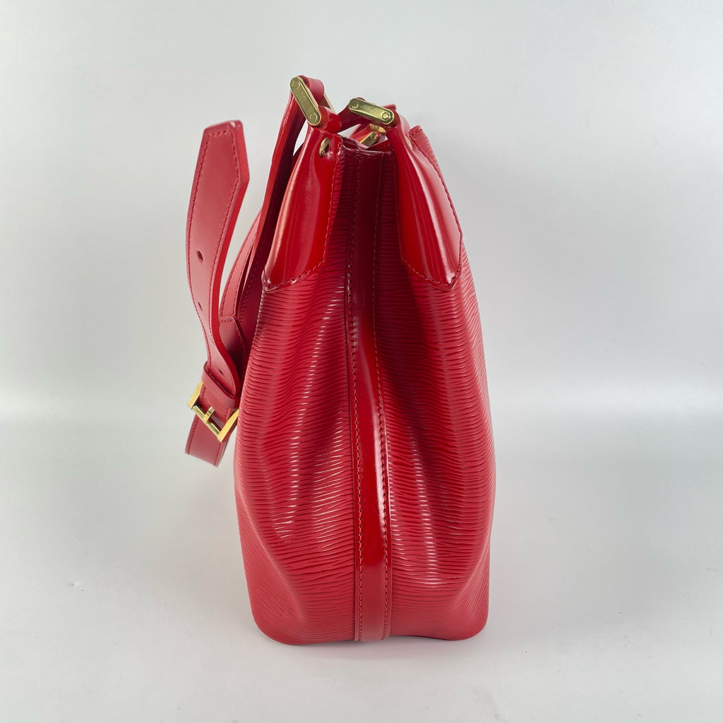 Louis Vuitton Red Bucket & Drawstring Bag