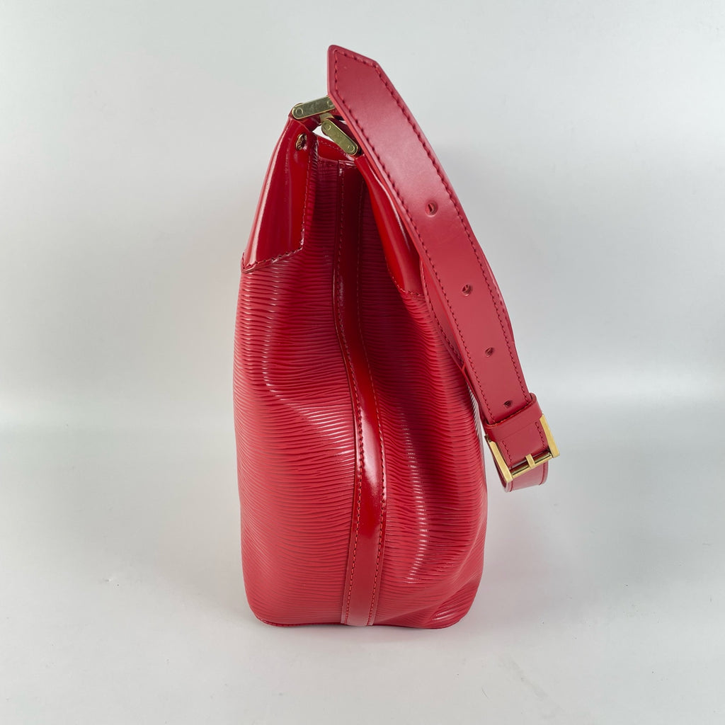 Louis Vuitton Red Bucket & Drawstring Bag
