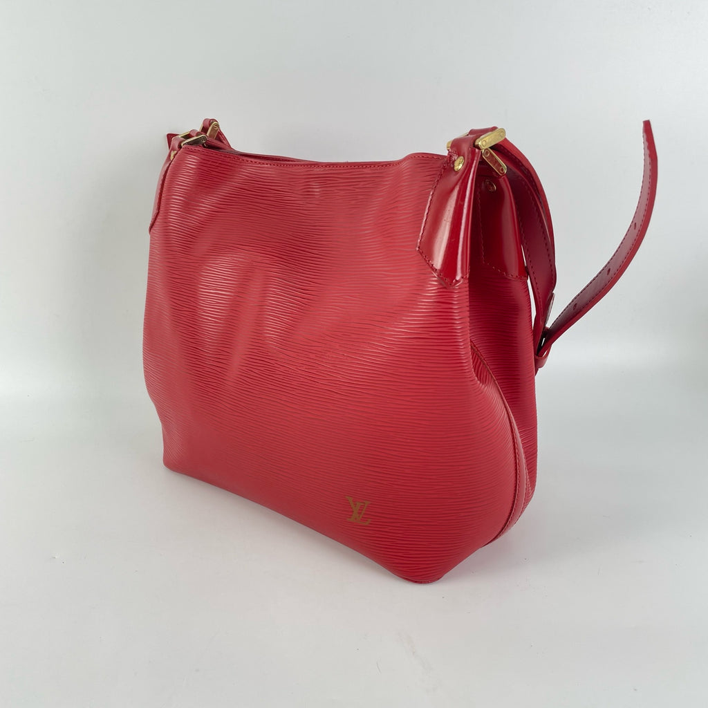 Louis Vuitton Red Bucket & Drawstring Bag