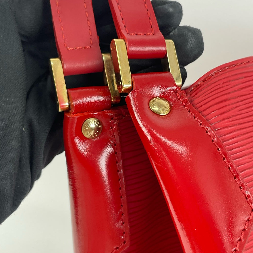 Louis Vuitton Red Bucket & Drawstring Bag