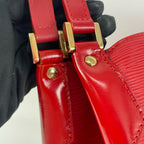 Louis Vuitton Red Bucket & Drawstring Bag