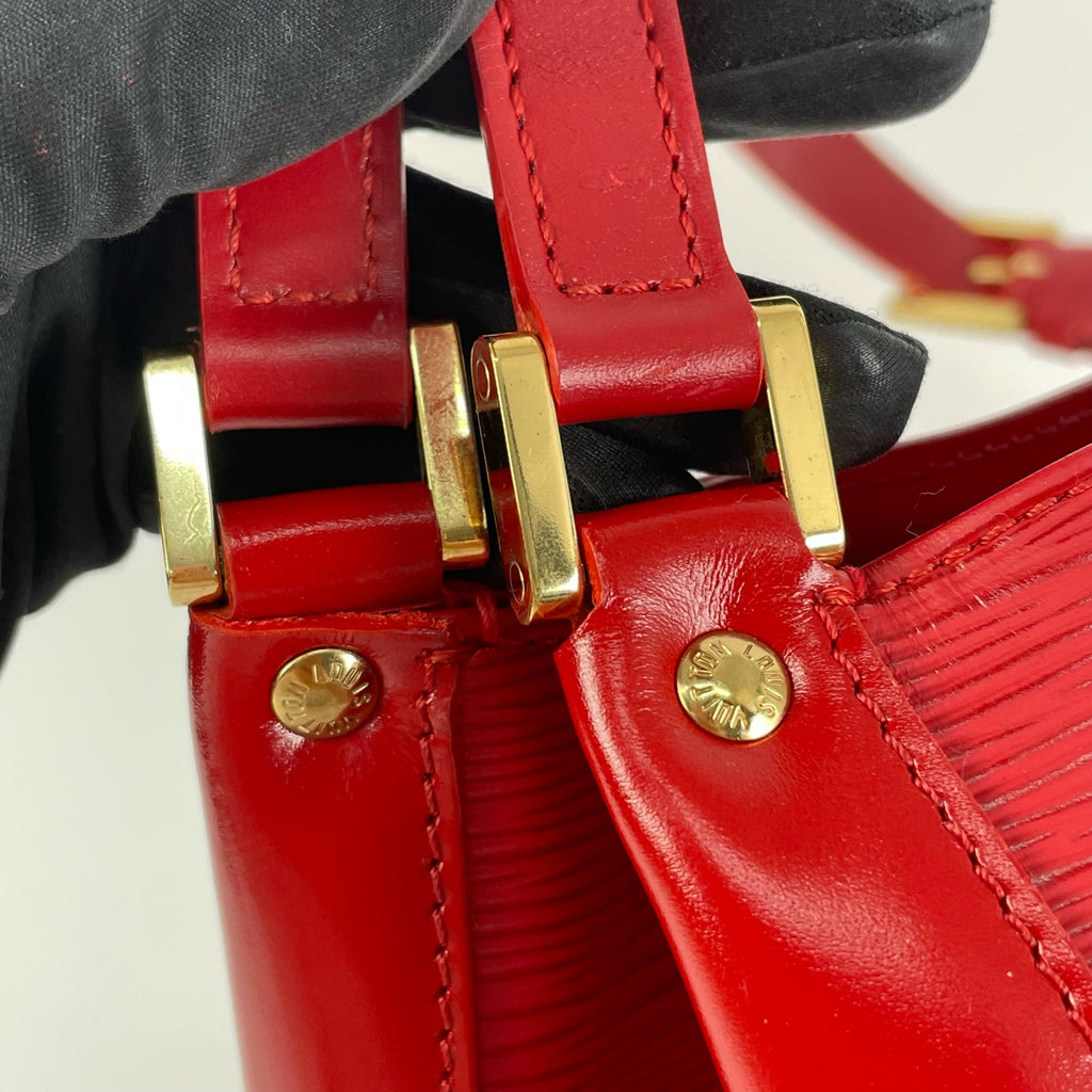 Louis Vuitton Red Bucket & Drawstring Bag
