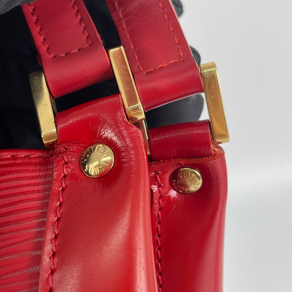 Louis Vuitton Red Bucket & Drawstring Bag