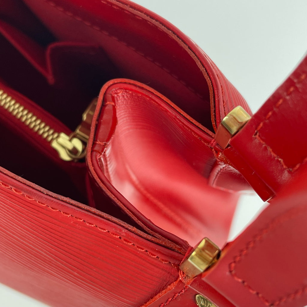 Louis Vuitton Red Bucket & Drawstring Bag