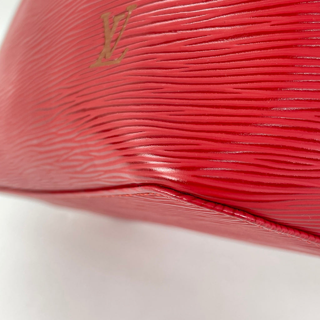 Louis Vuitton Red Bucket & Drawstring Bag
