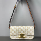 Celine Metal White Shoulder Bag