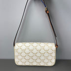 Celine Metal White Shoulder Bag