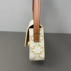 Celine Metal White Shoulder Bag