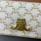 Celine Metal White Shoulder Bag