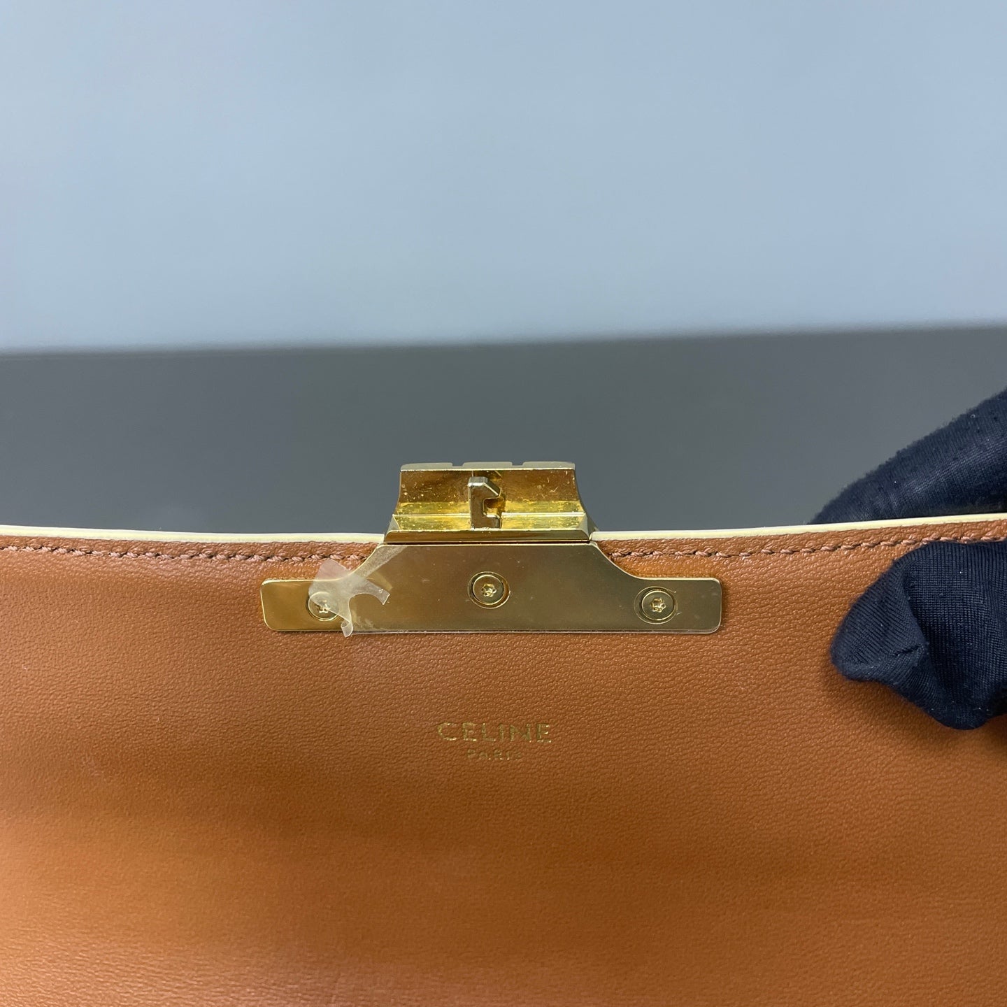 Celine Metal White Shoulder Bag