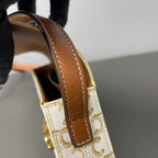 Celine Metal White Shoulder Bag