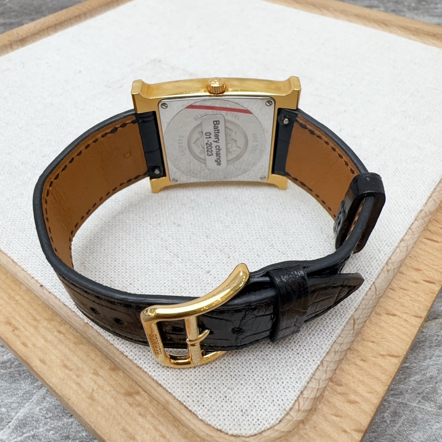 Hermes Black Quartz watch
