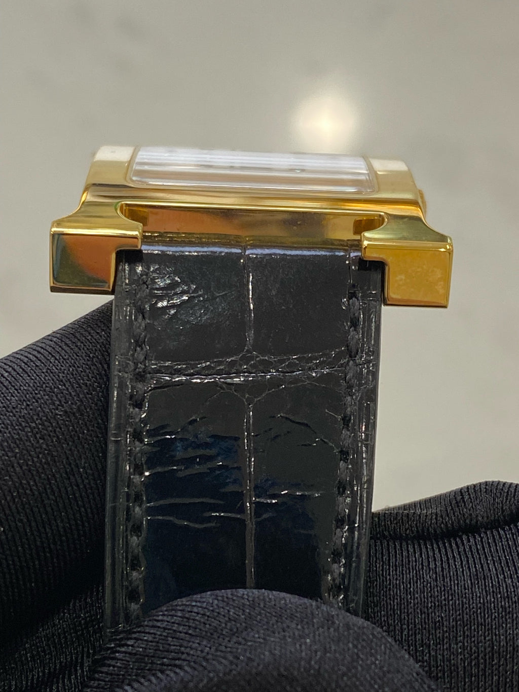 Hermes Black Quartz watch