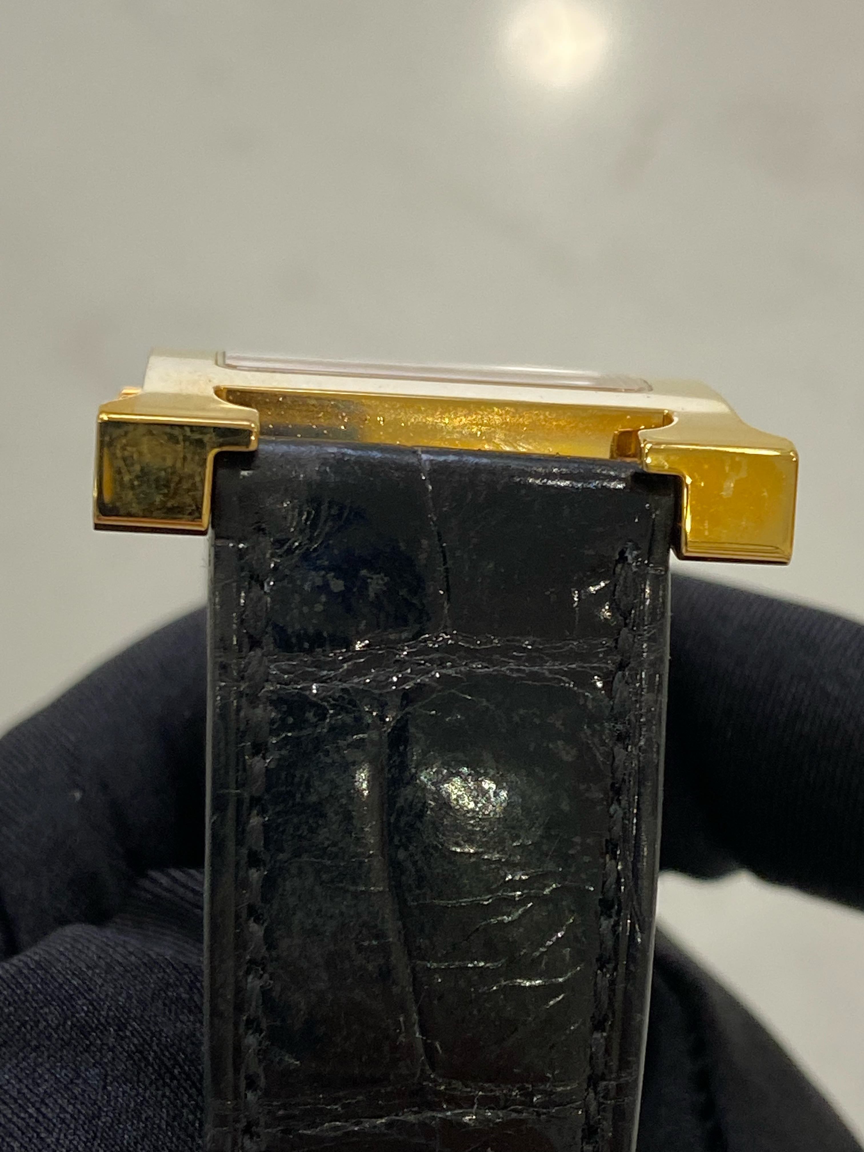 Hermes Black Quartz watch