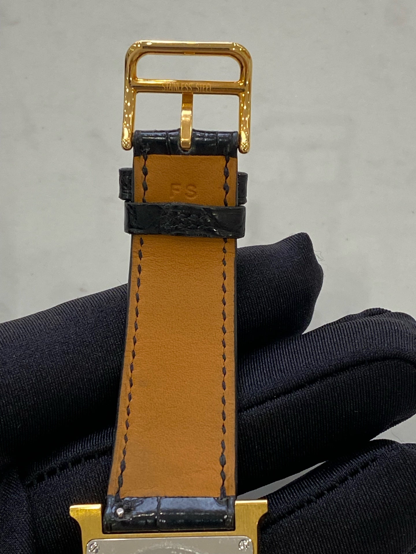 Hermes Black Quartz watch