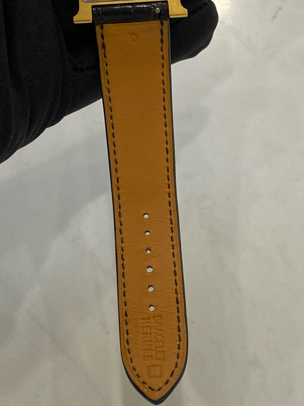 Hermes Black Quartz watch