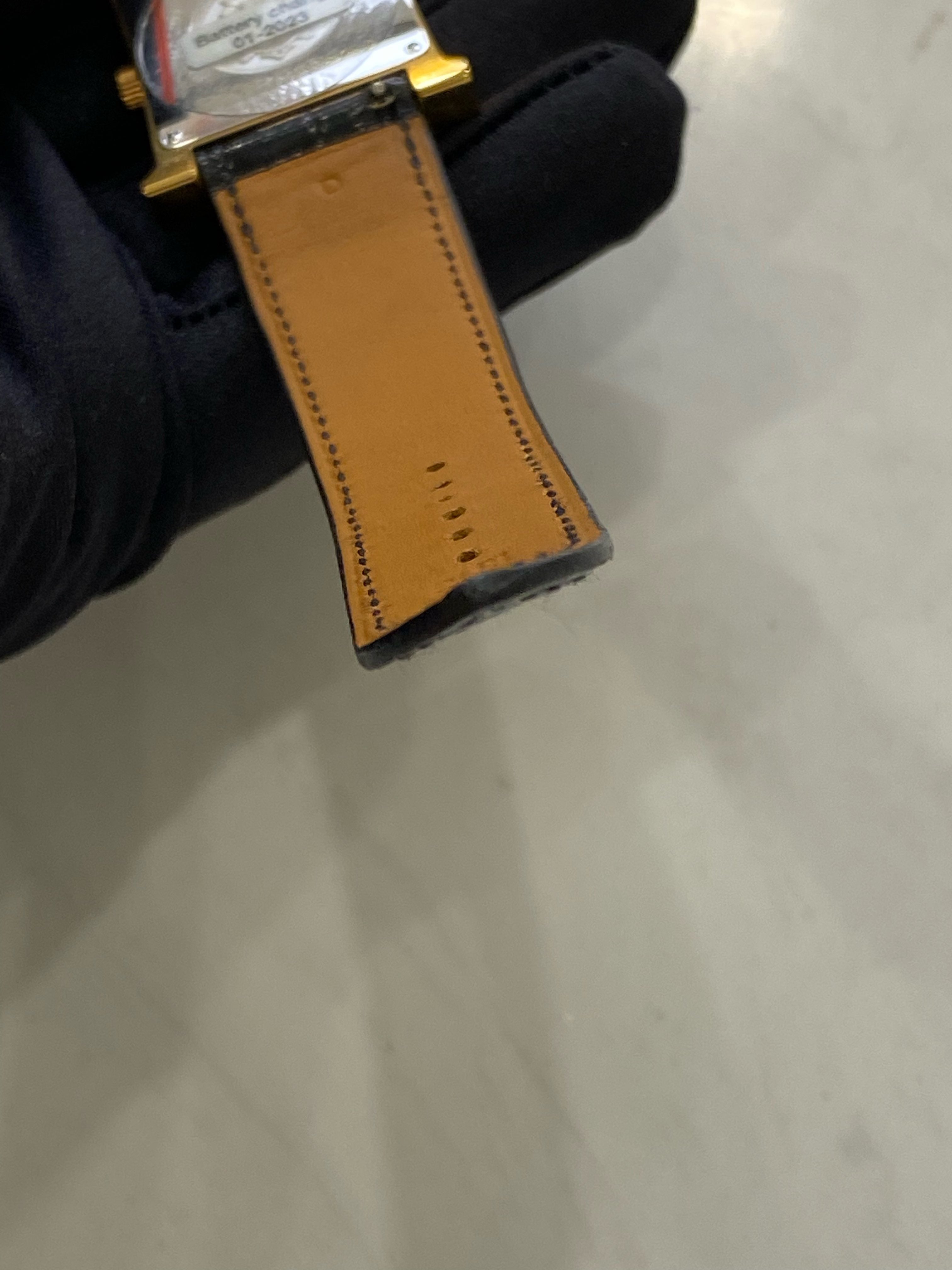 Hermes Black Quartz watch