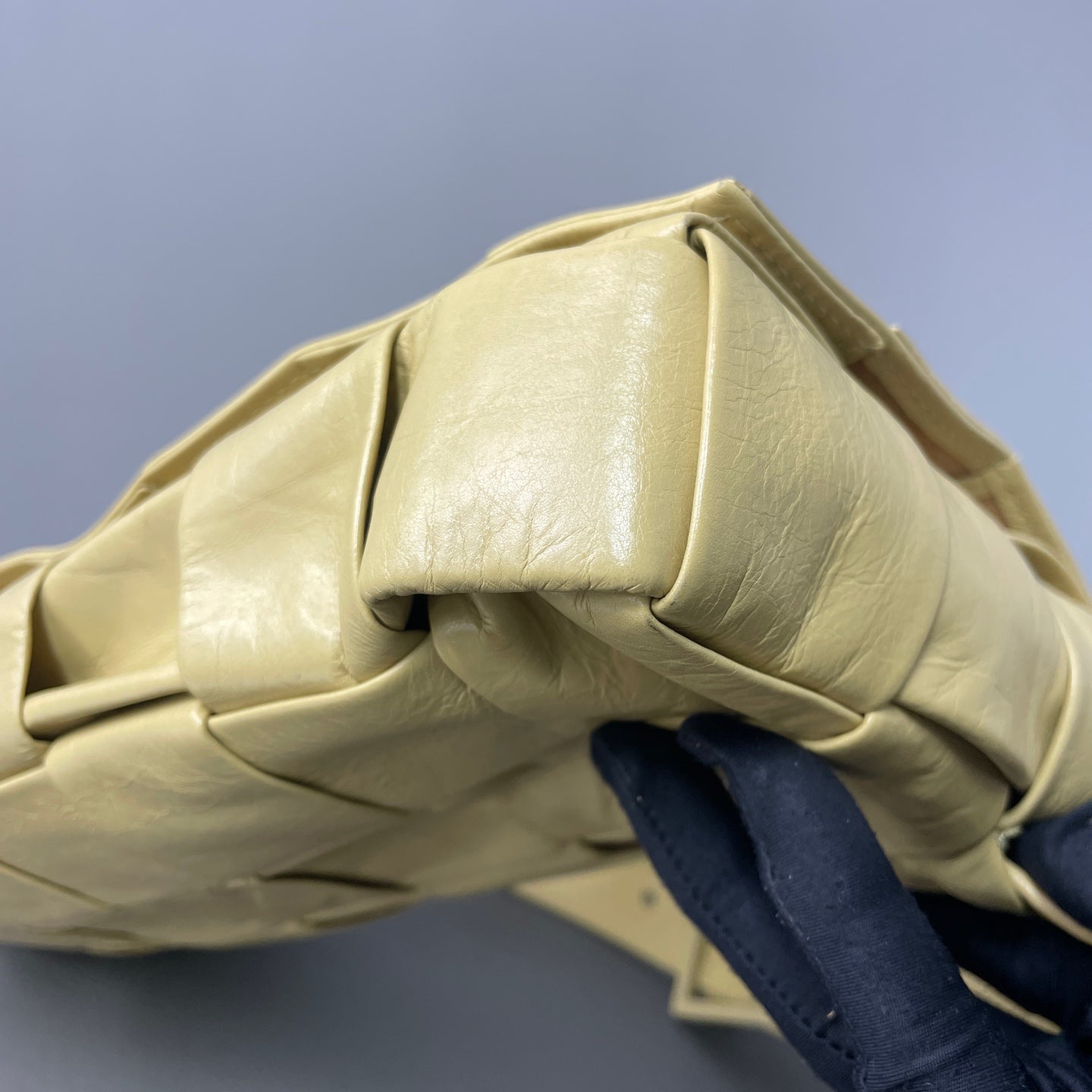 Bottega Veneta Alcantara Yellow Sling Bag