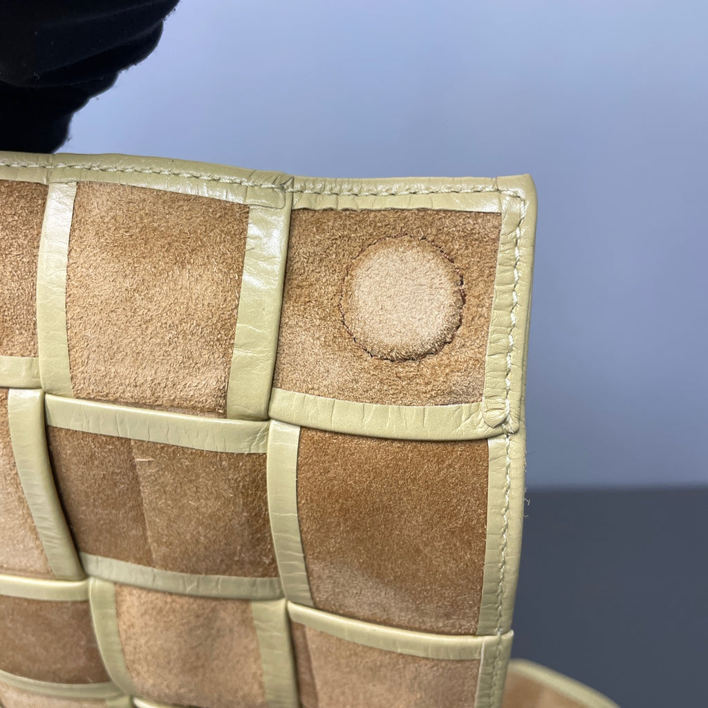 Bottega Veneta Alcantara Yellow Sling Bag