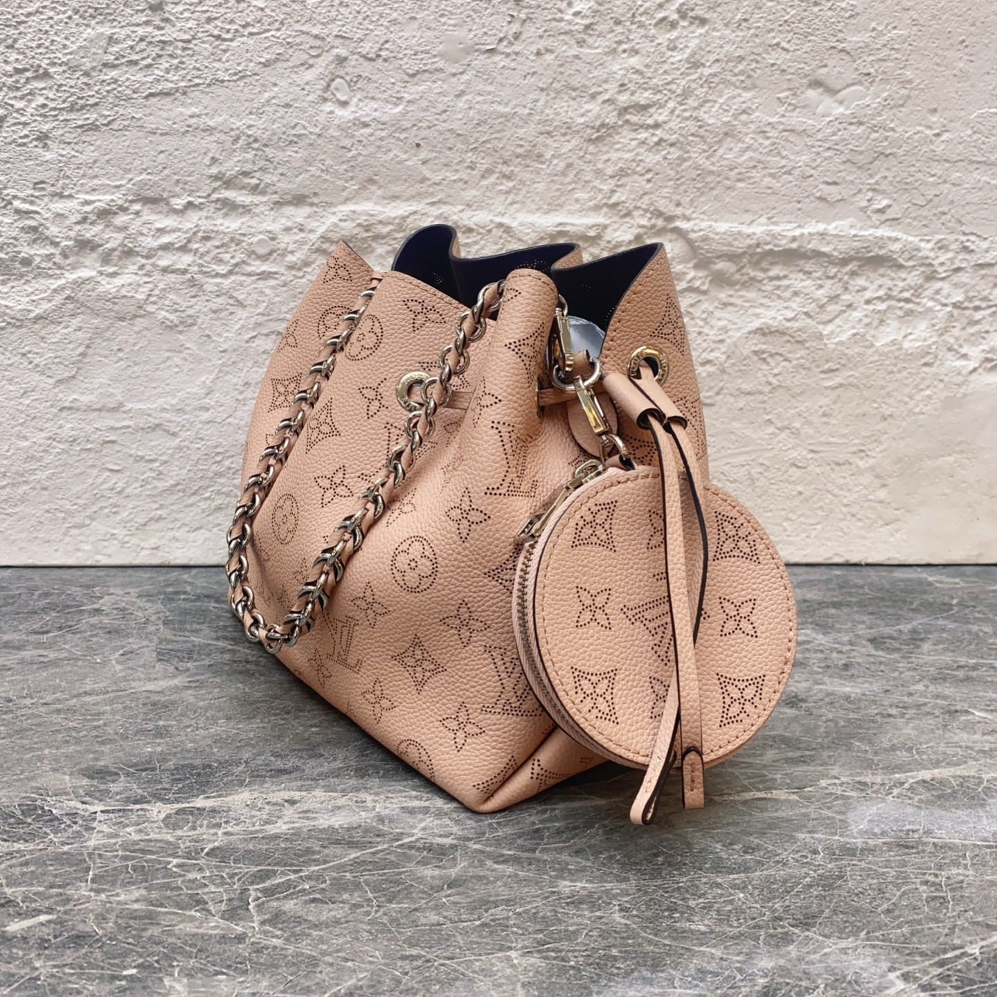 Louis Vuitton Pink Bucket & Drawstring Bag