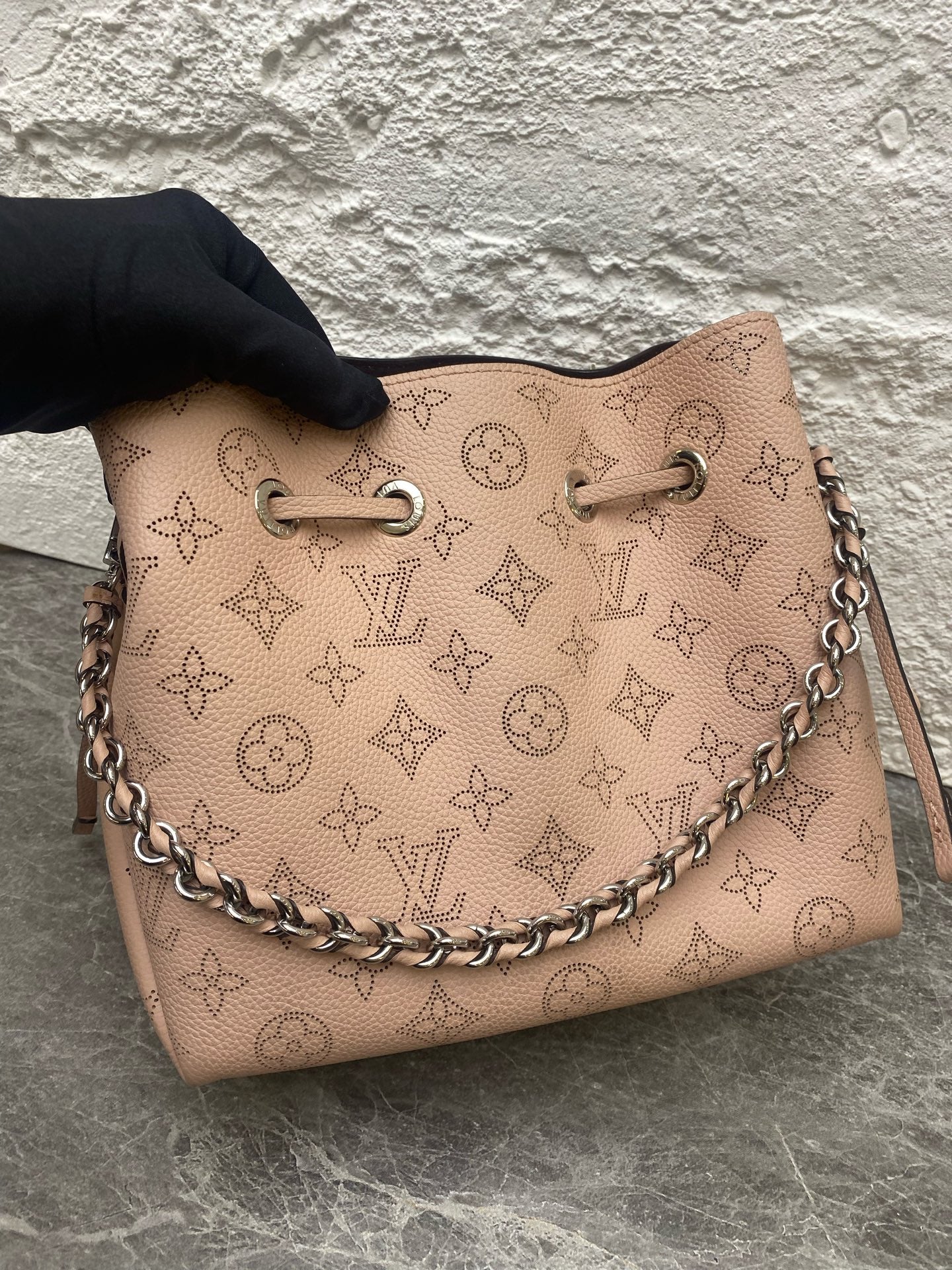 Louis Vuitton Pink Bucket & Drawstring Bag