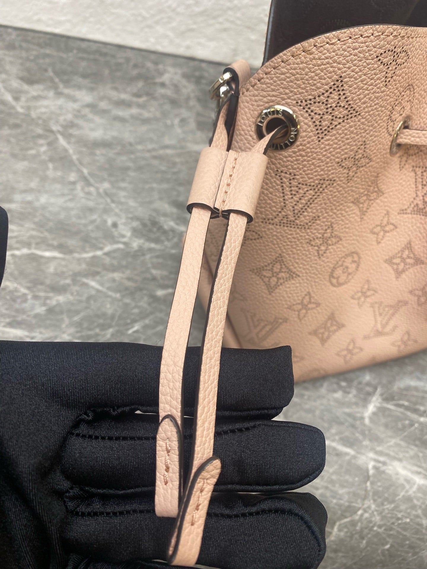 Louis Vuitton Pink Bucket & Drawstring Bag