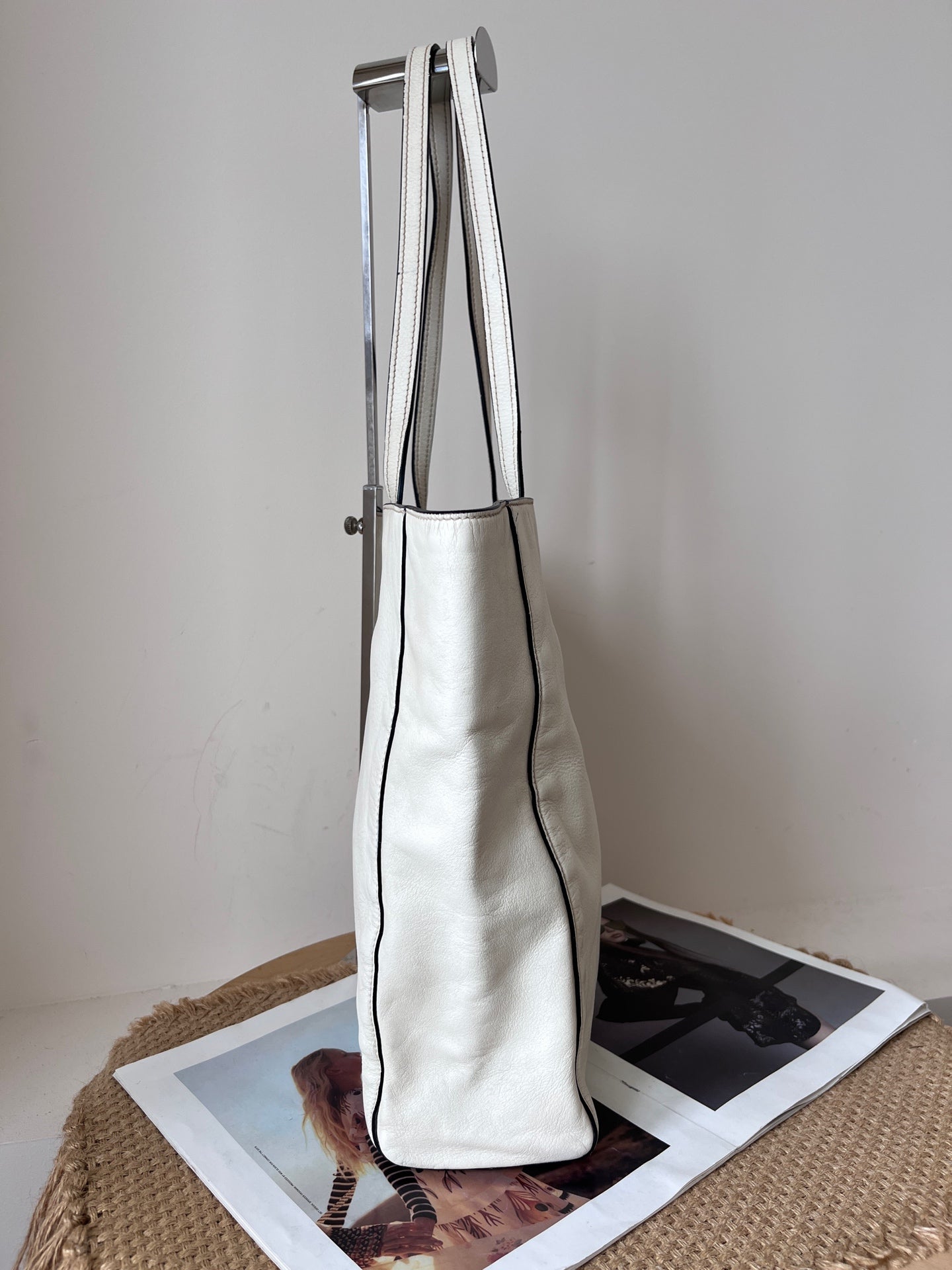 Miu Miu Leather White Tote