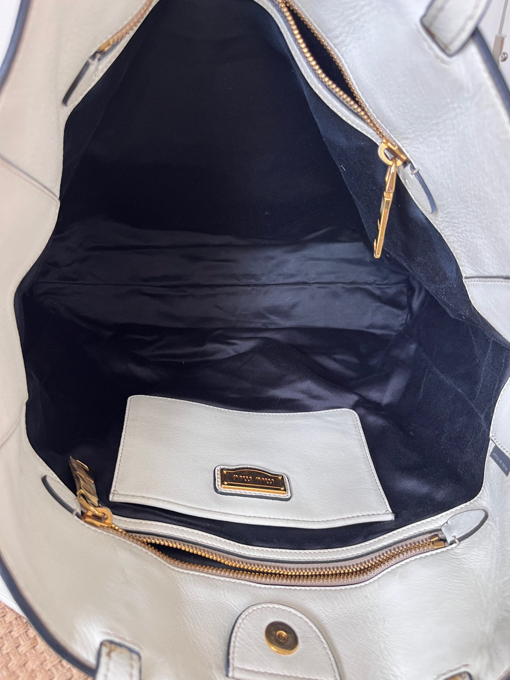 Miu Miu Leather White Tote