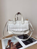 Burberry Leather White Satchel