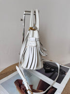 Burberry Leather White Satchel