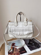 Burberry Leather White Satchel