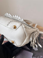 Burberry Leather White Satchel
