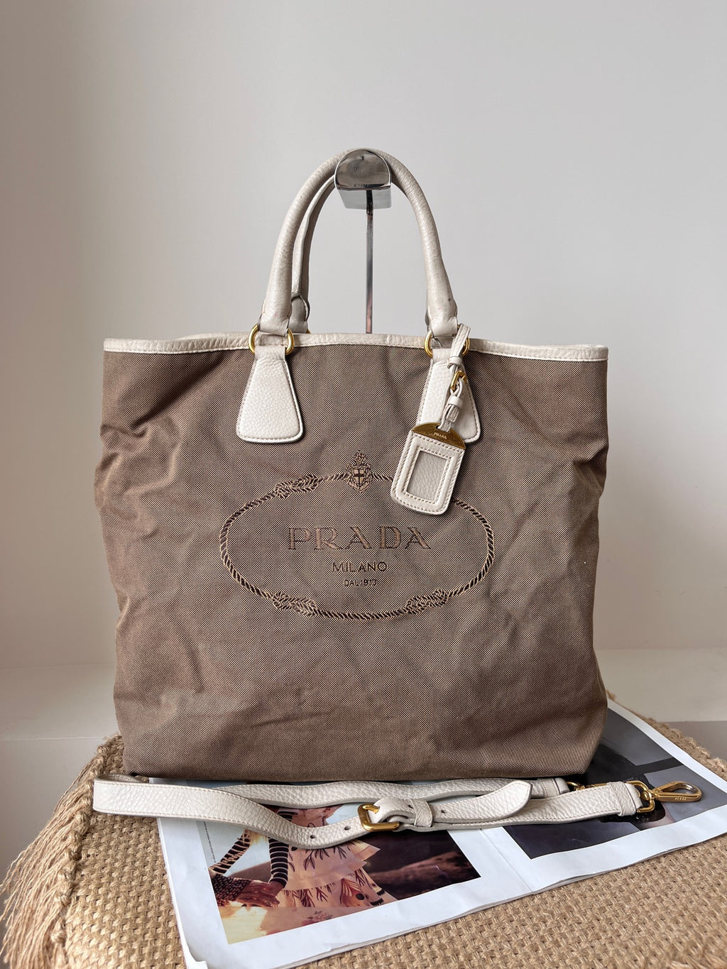 Prada Canvas Tote