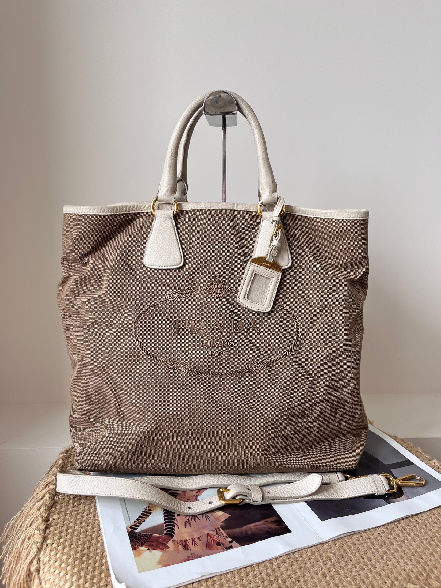 Prada Canvas Tote