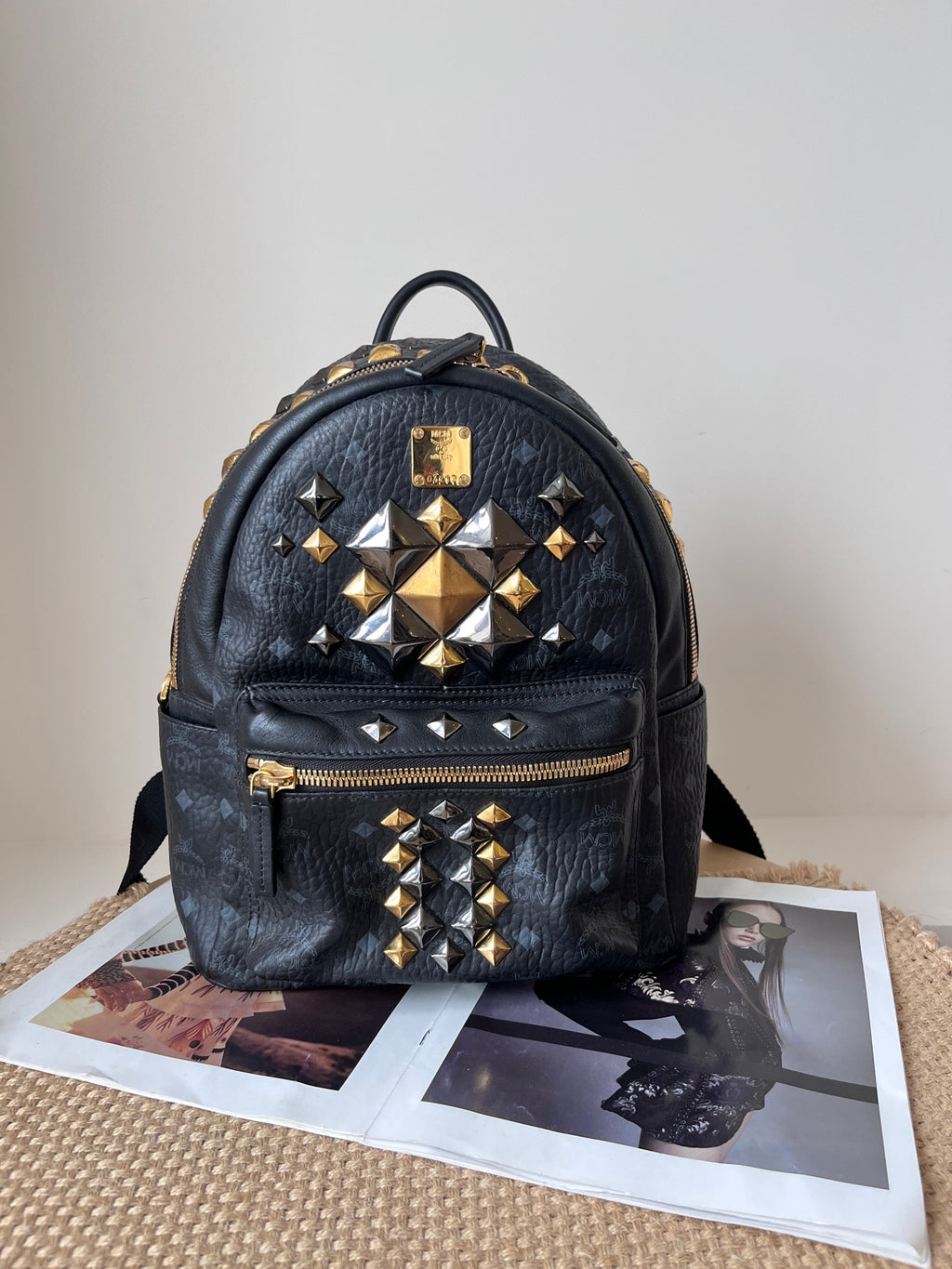 MCM Leather Backpack