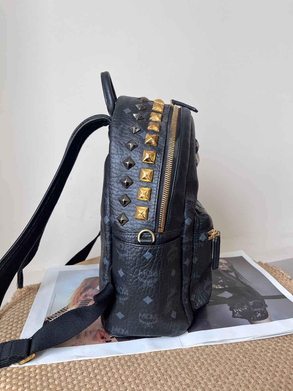MCM Leather Backpack