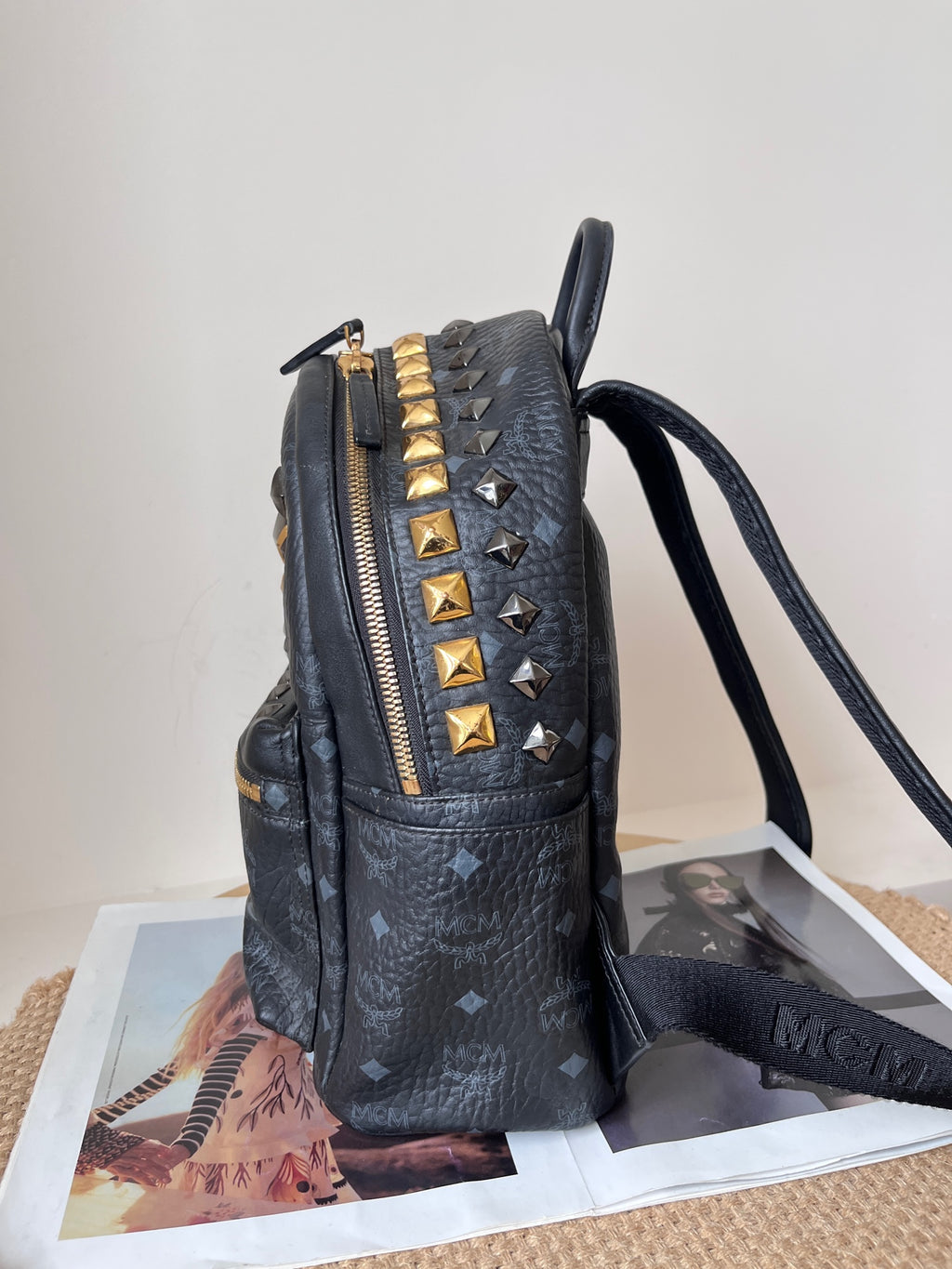 MCM Leather Backpack
