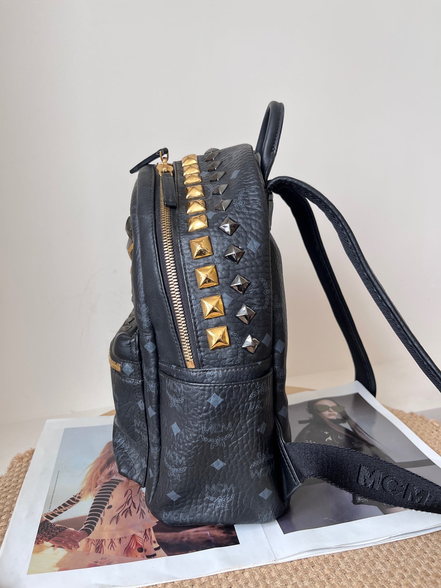 MCM Leather Backpack